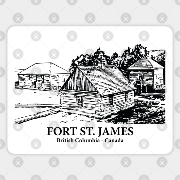 Fort St. James - British Columbia Magnet by Lakeric